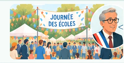 La fête de l'école et le maire
