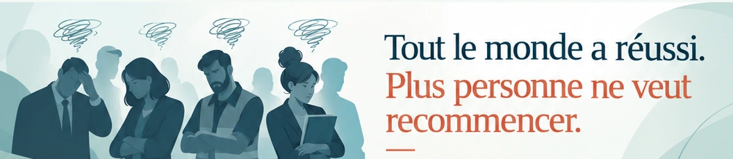 Tout le monde a réussi. Plus personne ne veut recommencer.